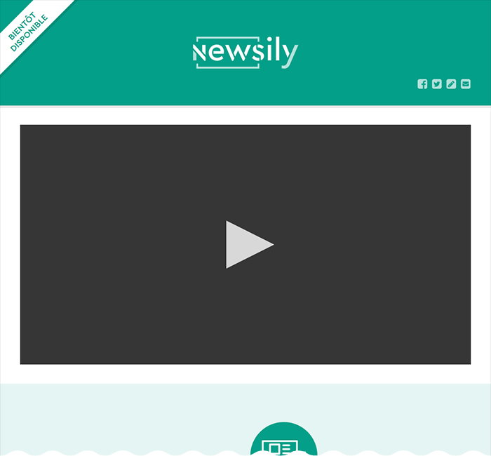 Site web vitrine de Newsily